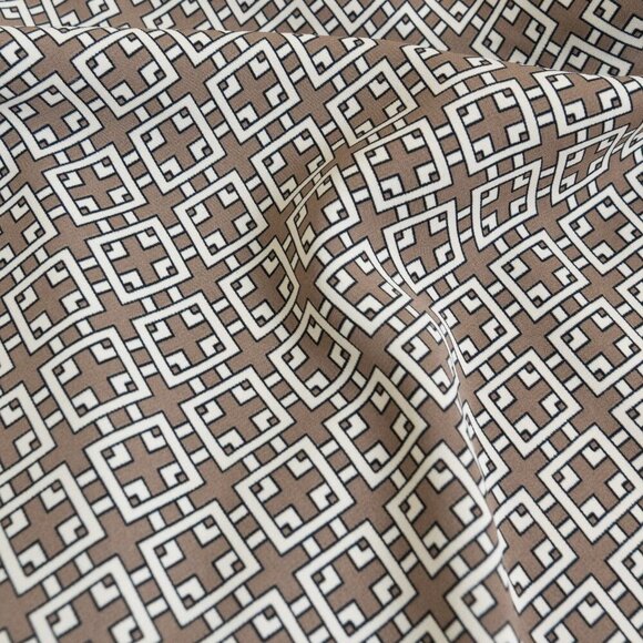 ✨ Abercrombie Fitch Satin Wide Leg Trousers Pull On Pant Brown Beige - Picture 13 of 15